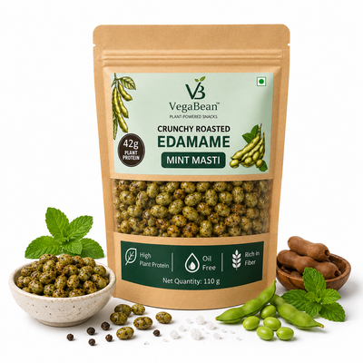 VegaBean Roasted Edamame – Mint Masti (110g)