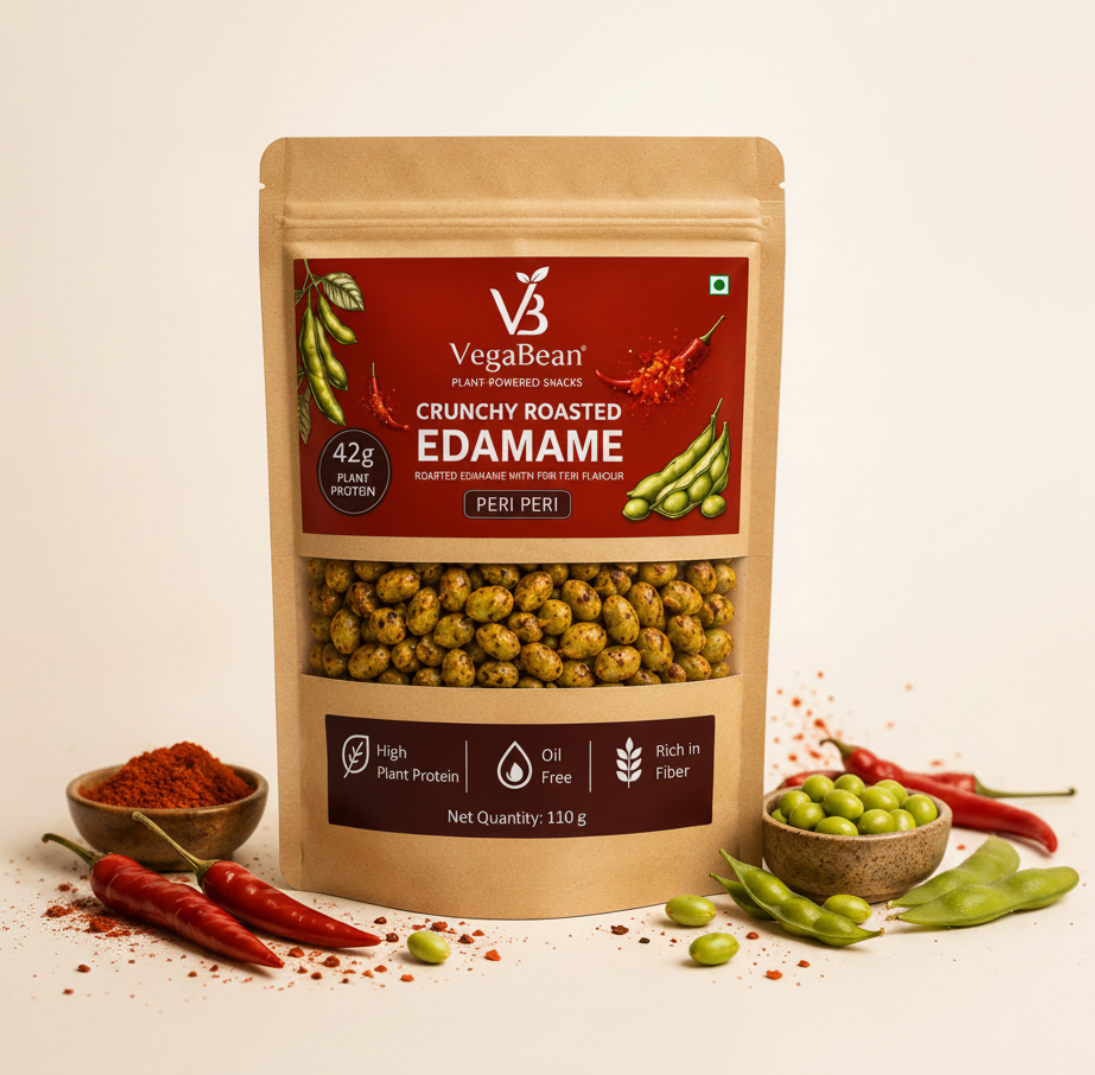 VegaBean Roasted Edamame – Peri Peri (110g)